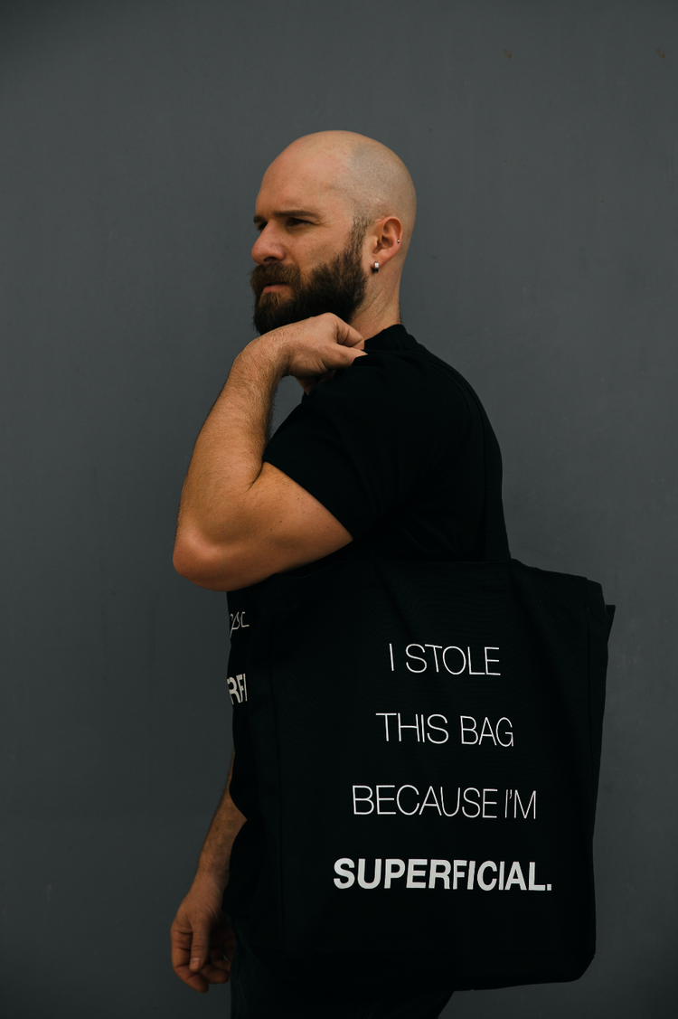 I STOLE TOTE BAG BLACK