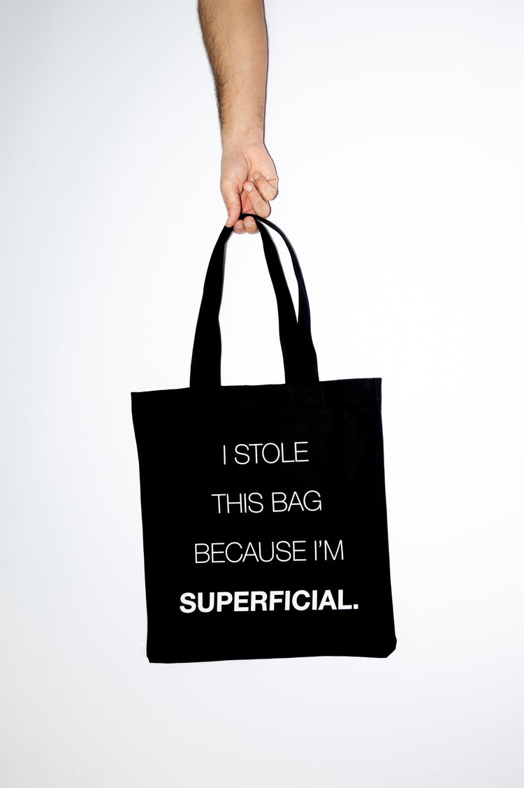 I STOLE TOTE BAG BLACK