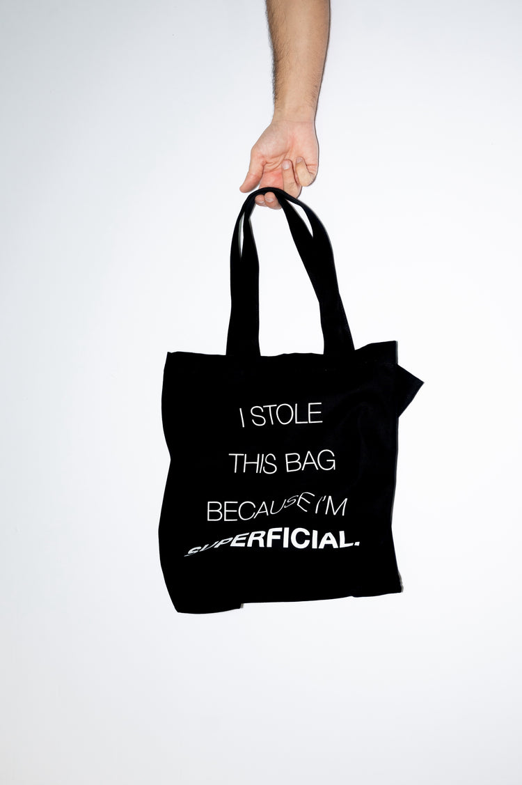 I STOLE TOTE BAG BLACK