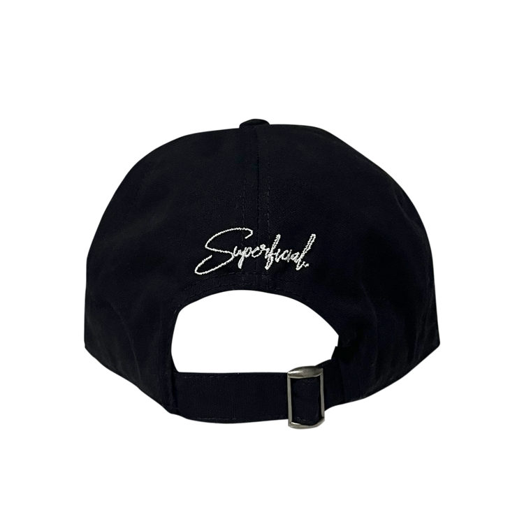 BUBBLEGUM HEART CAP - BLACK