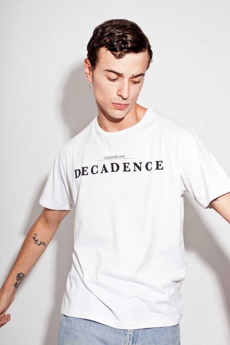 WHITE DECADENCE T-SHIRT ORGANIC COTTON