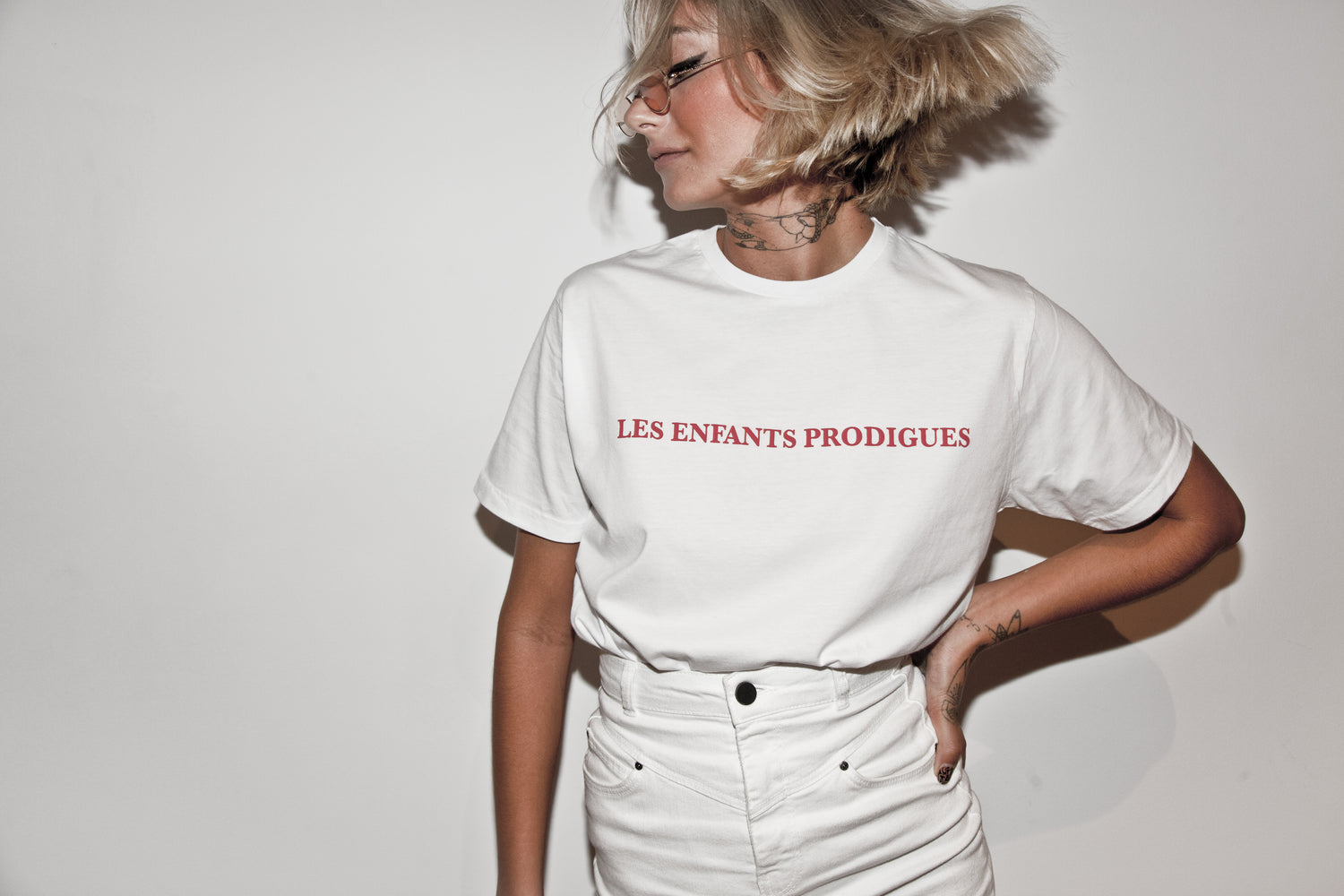 WHITE LES ENFANTS PRODIGUES T-SHIRT ORGANIC COTTON