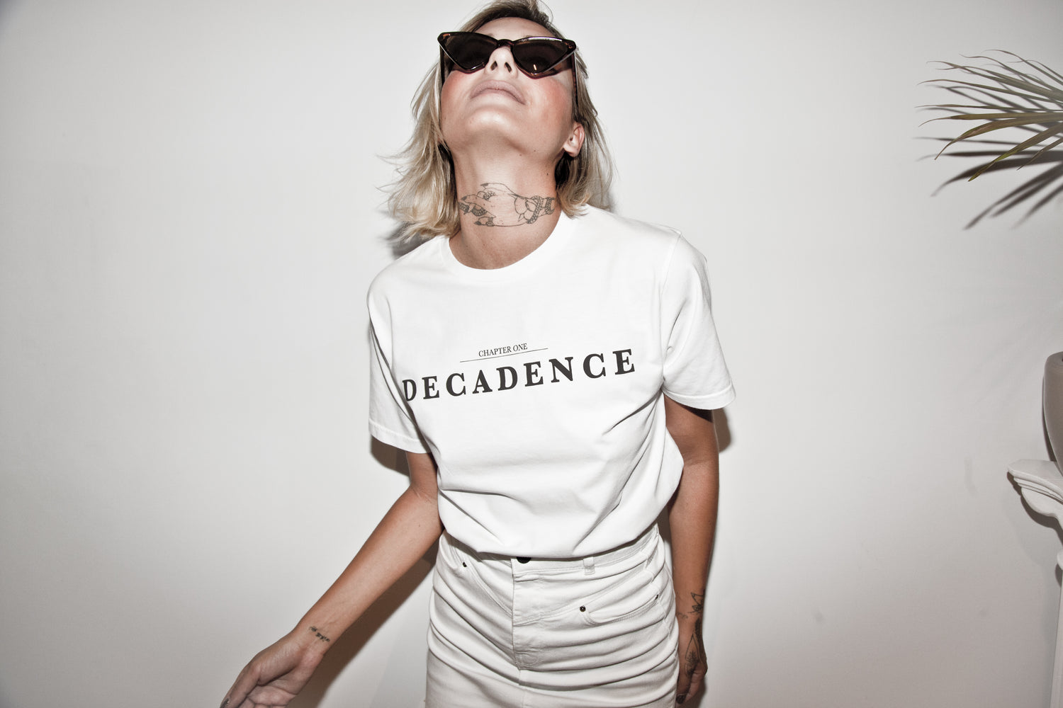 WHITE DECADENCE T-SHIRT ORGANIC COTTON