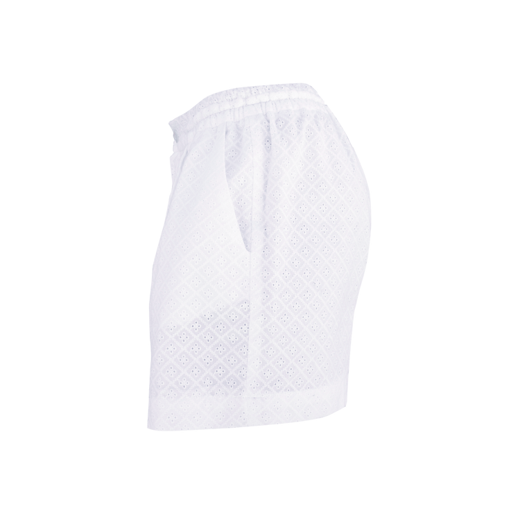 SHORT GEOMETRIC EMBROIDERY - WHITE