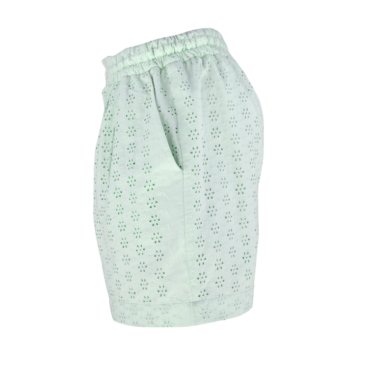 SHORT MULTIFLOWER EMBROIDERY GREEN